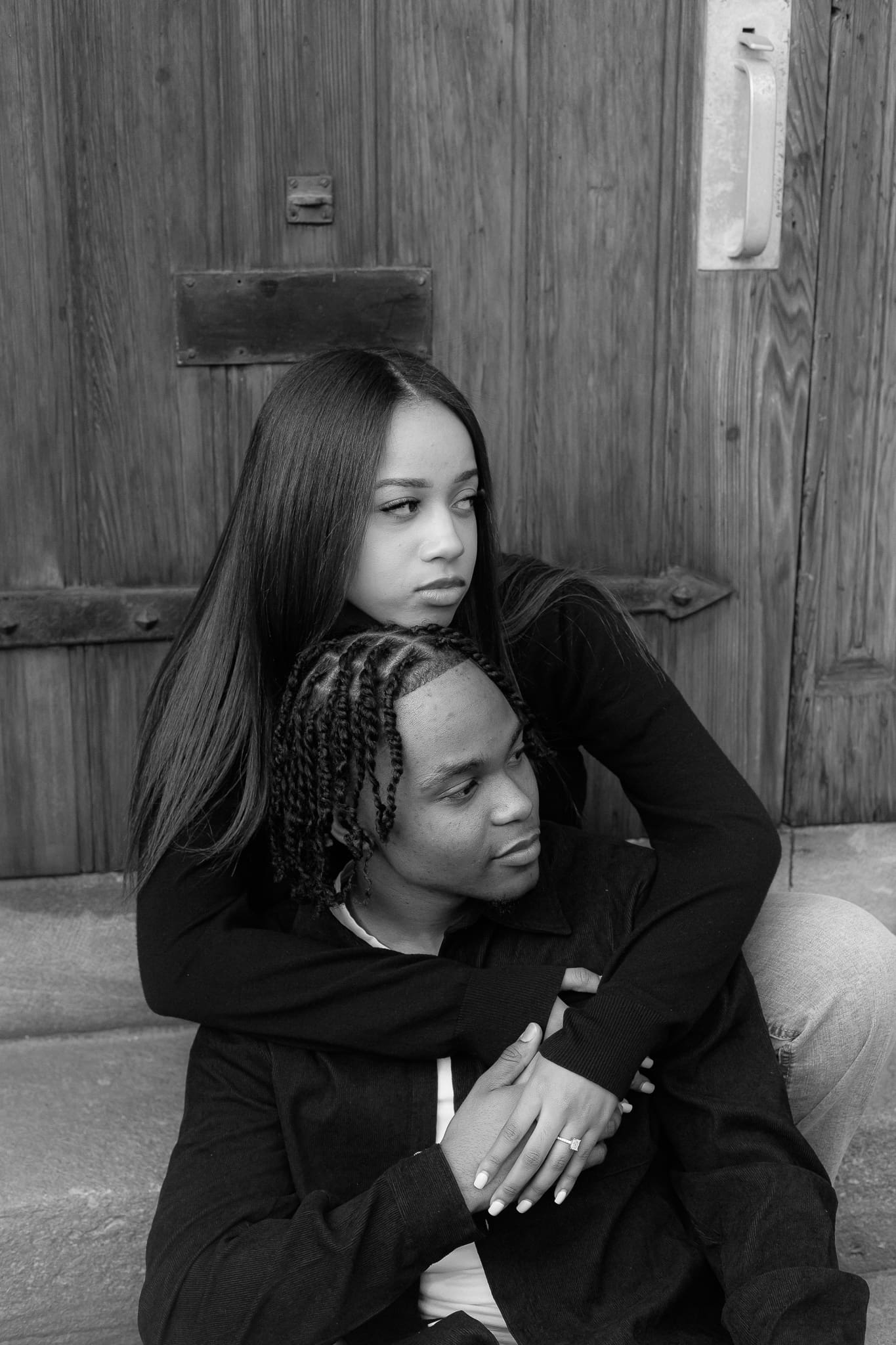 Summer engagement session in Westmount during golden hour