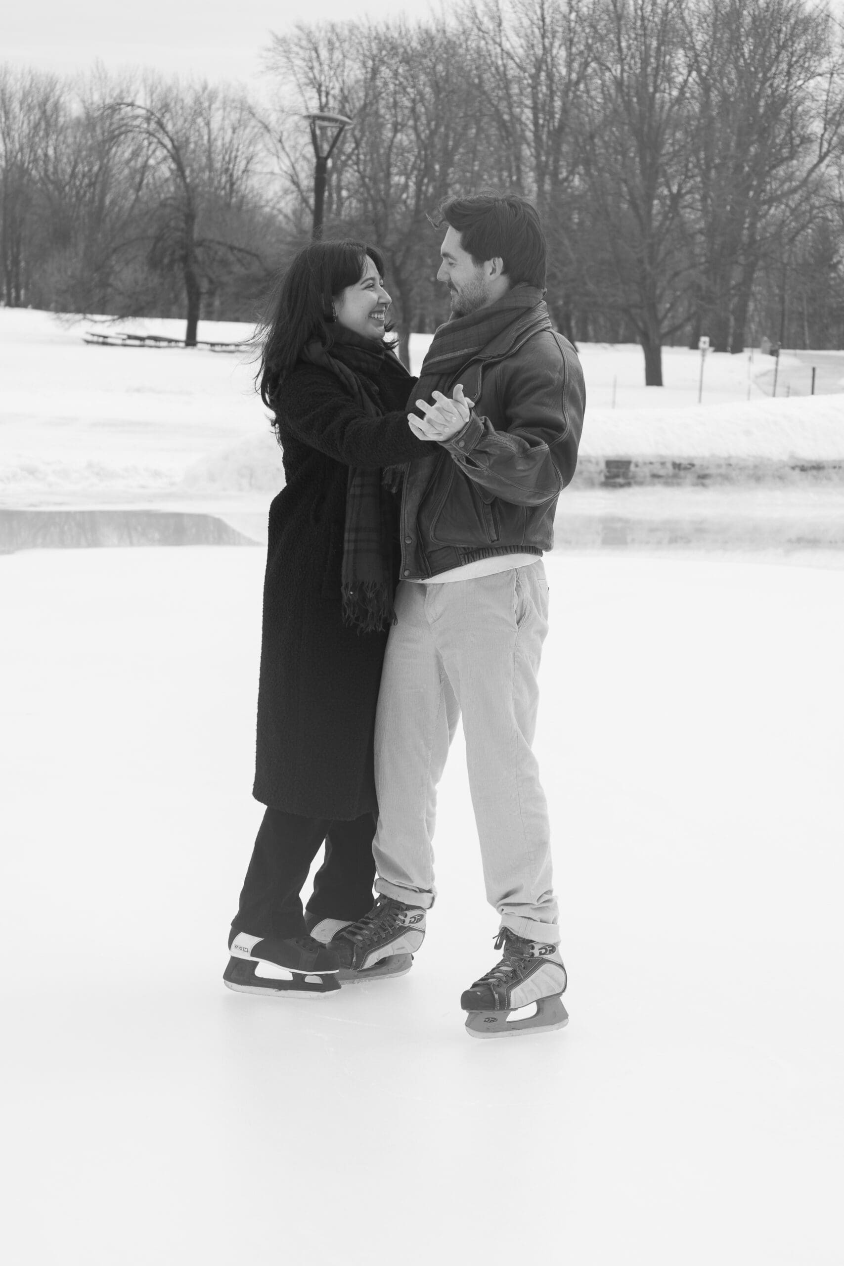 winter engagement lac aux castors montreal